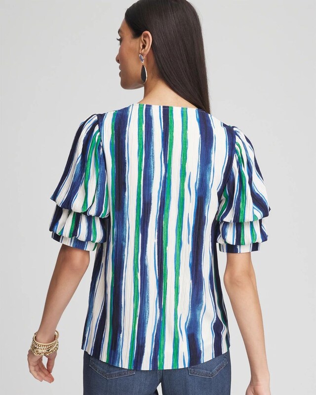 Gathered Sleeve Tee - image 3